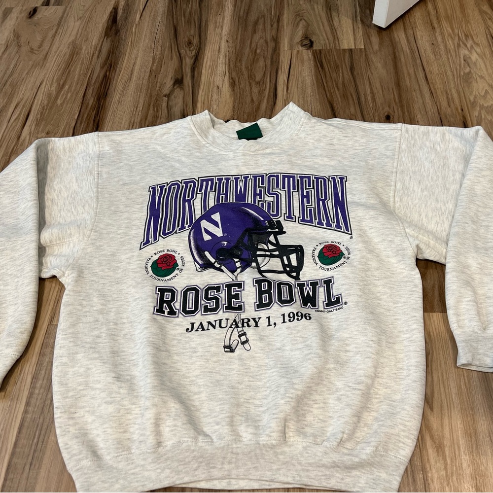 Vintage northwestern rose bowl crew neck